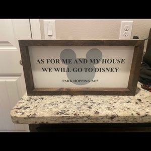 Disney decor sign